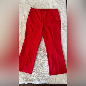 Worthington Bright Red Wide-Leg Pants
